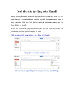 Xoá thư rác tự động trên Gmail doc