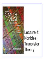 CMOS VLSI Design - Lecture 4: Nonideal Transistor Theory pdf