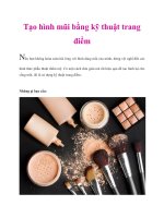 Tạo hình mũi bằng kỹ thuật trang điểm potx