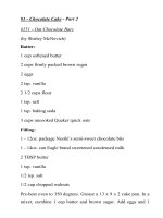 Chocolate Cake - Part 2 pot