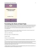 Furnishing the Home of Good Taste pot