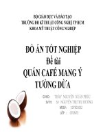 Đồ án:Quán cà phê mang ý tưởng dừa pptx