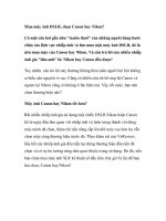 Mua máy ảnh DSLR, chọn Canon hay Nikon? pot