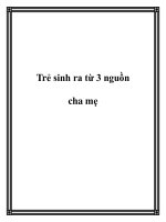 Trẻ sinh ra từ 3 nguồn cha mẹ doc