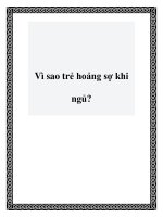 Vì sao trẻ hoảng sợ khi ngủ? pdf