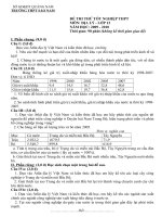 Đề thi thử tốt nghiệp THPT Môn Địa lý 2010 Trường Sào Nam