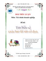 tìm hiểu về khấu hao tài sản số định