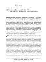 OLD FILMS, NEW SOUNDS: SCREENING SILENT CINEMA WITH ELECTRONIC MUSIC pdf