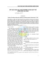 Kết quả chọn tạo, khảo nghiệm và sản xuất thử giống ngô lai LVN45 docx