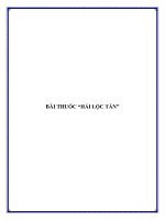 BÀI THUỐC “HẢI LỘC TÁN” potx