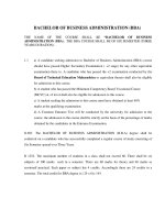 BACHELOR OF BUSINESS ADMINISTRATION (BBA) pot