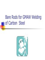 Bare rods for GMAW welding of carbon steel (1)