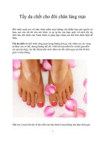 Tẩy da chết cho đôi chân láng mịn pot