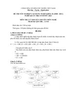 đáp án + đề thi lí thuyết tốt nghiệp khóa 2 - quản trị cơ sở dữ liệu - mã đề thi qtcsdl - lt (10)