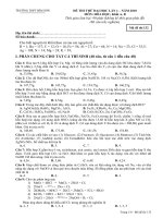 ĐỀ THI THỬ ĐẠI HỌC LẦN 1 – NĂM 2010 MÔN: HÓA HỌC; Khối A, B mã đề 132 docx