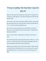 Trong sự nghiệp, đàn ông tham vọng hơn phụ nữ docx