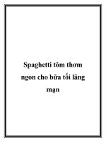 Spaghetti tôm thơm ngon cho bữa tối lãng mạn docx