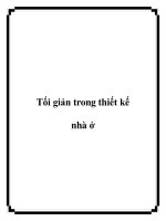 Tối giản trong thiết kế nhà ở pdf
