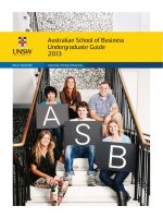 Australian School of Business Undergraduate Guide 2013 pdf