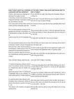 CÓ THỂ NÀO THÔNG THẠO ĐƯỢC MỘT NGOẠI NGỮ TRONG 6 THÁNG