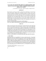 CÁC YẾU TỐ ẢNH HƯỞNG ĐẾN SUY DINH DƯỠNG TRẺ EM Ở VÙNG SẢN XUẤT NÔNG NGHIỆP Ở ĐỒNG BẰNG SÔNG CỬU LONG potx