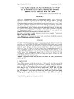 ỨNG DỤNG VI KHUẨN PSEUDOMONAS STUTZERI VÀ ACINETOBACTER LWOFFII LOẠI BỎ AMONI TRONG NƯỚC THẢI TỪ RÁC HỮU CƠ pot