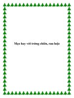 Mẹo hay với trứng chiên, rau luộc. pdf