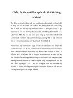 Chất xúc tác mới làm sạch khí thải từ động cơ diesel pot