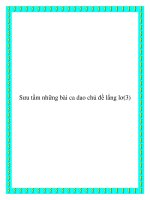 Sưu tầm những bài ca dao chủ đề lẳng lơ pdf