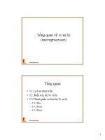 Tổng quan về vi xử lý (microprocessor) doc