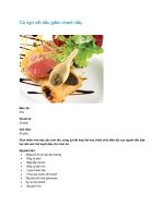 Cá ngừ xốt dầu giấm chanh dây potx