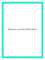 Những bài ca dao chủ đề hoài công pdf