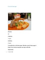 Cá mú xốt chua ngọt pptx