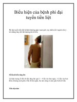 Biểu hiện của bệnh phì đại tuyến tiền liệt docx