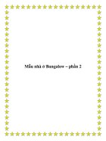 Mẫu nhà ở Bungalow – phần 2 doc