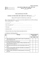 MẪU BÁO CÁO KẾT QUẢ TỔ CHỨC LỚP HỌC CẬP NHẬT KIẾN THỨC KIỂM TOÁN VIÊN ppt