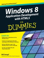 wiley windows 8 application development with html5 for dummies (2013)