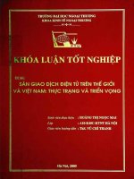 Sàn giao dịch điện tử trên thế giới và Việt Nam Thực trạng và triển vọng
