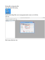 Hướng dẫn sử dụng ban đầu