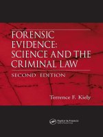 FORENSIC EVIDENCE: SCIENCE AND THE CRIMINAL LAW SECOND EDITION pdf