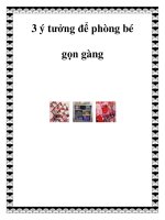 3 ý tưởng để phòng bé gọn gàng pptx