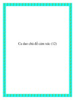 Ca dao chủ đề cảm xúc doc