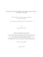 ECONOMIC GROWTH AND AIR POLLUTION: THREE EMPIRICAL ESSAYS BASED ON NONPARAMETRIC METHODS docx