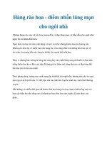 Hàng rào hoa - điểm nhấn lãng mạn cho ngôi nhà pdf