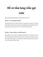 Để có tấm lưng trần gợi cảm pot
