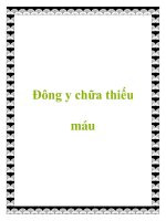 Đông y chữa thiếu máu doc