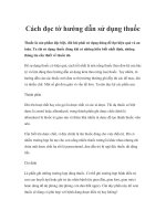 Cách đọc tờ hướng dẫn sử dụng thuốc potx