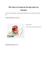 Móc khóa yêu mang dư âm ngọt ngào của Valentine ppt