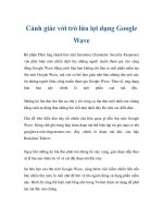 Cảnh giác với trò lừa lợi dụng Google Wave potx