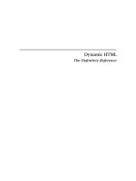 o'reilly - dynamic html the definitive reference